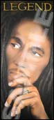 Rock portraits, Bob Marley Painting. Acrylic on wood.